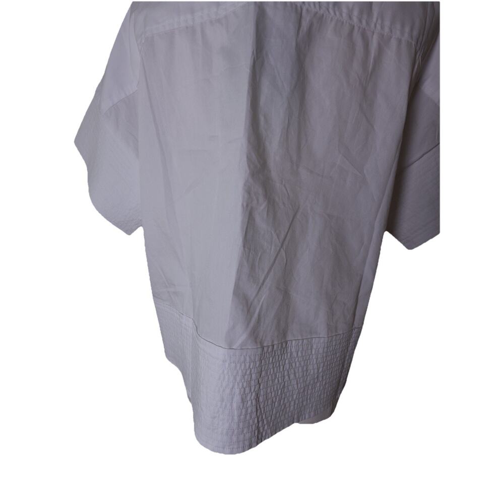 TUCKERNUCK White Trapunto Stitch Sofia Shirt Size XS - Picture 9 of 14